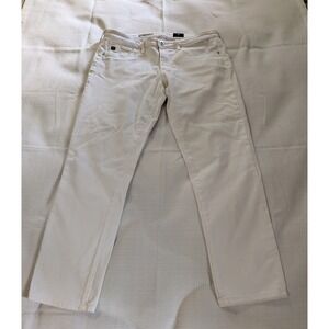 AG Adriano Goldschmied Women Size 29 The Stilt Bright White Cigarette Jeans